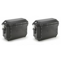 ALA36BPACK2 pravý + levý kufr GIVI Trekker ALASKA celohliníkový černý (boční)